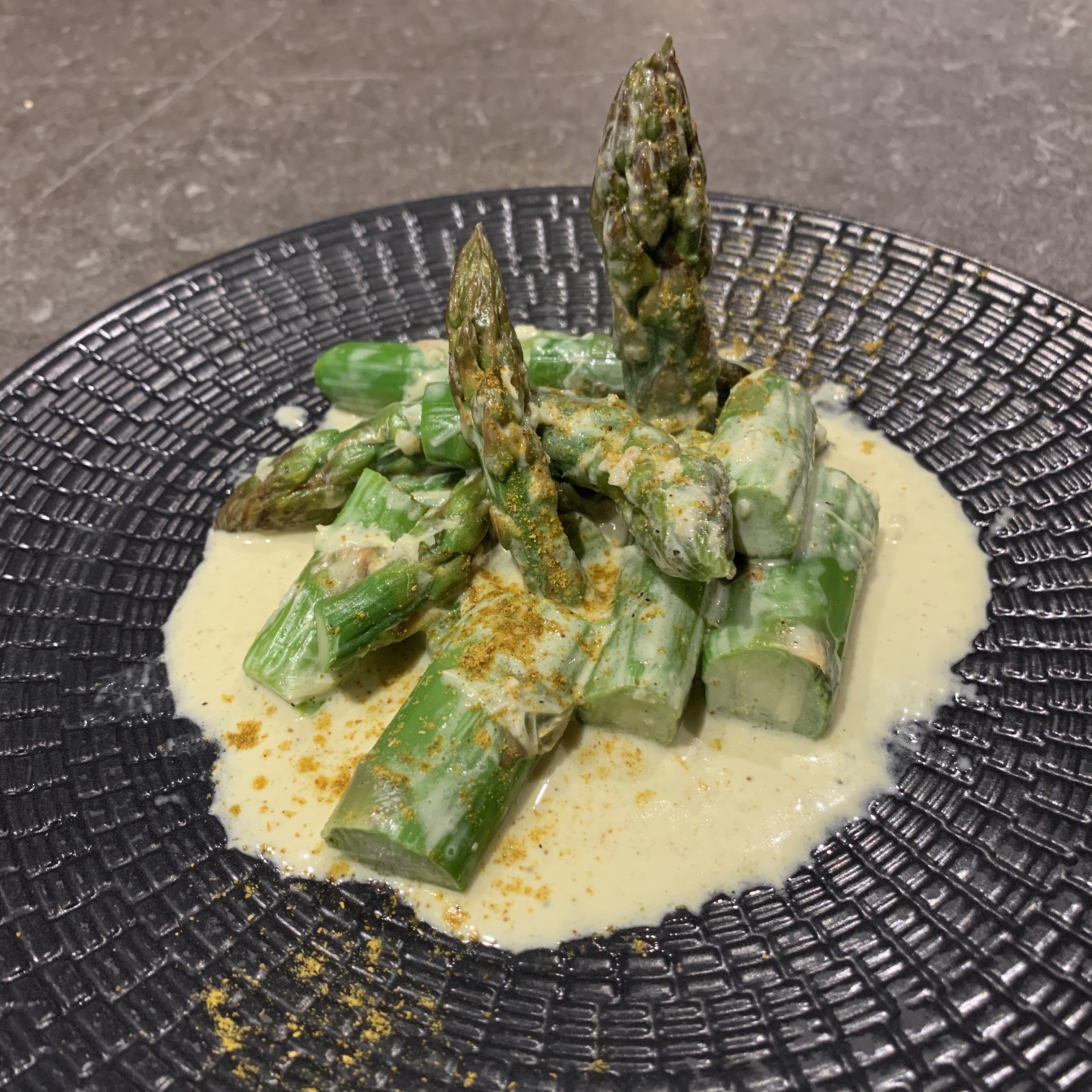 Asperges lait de coco et curry