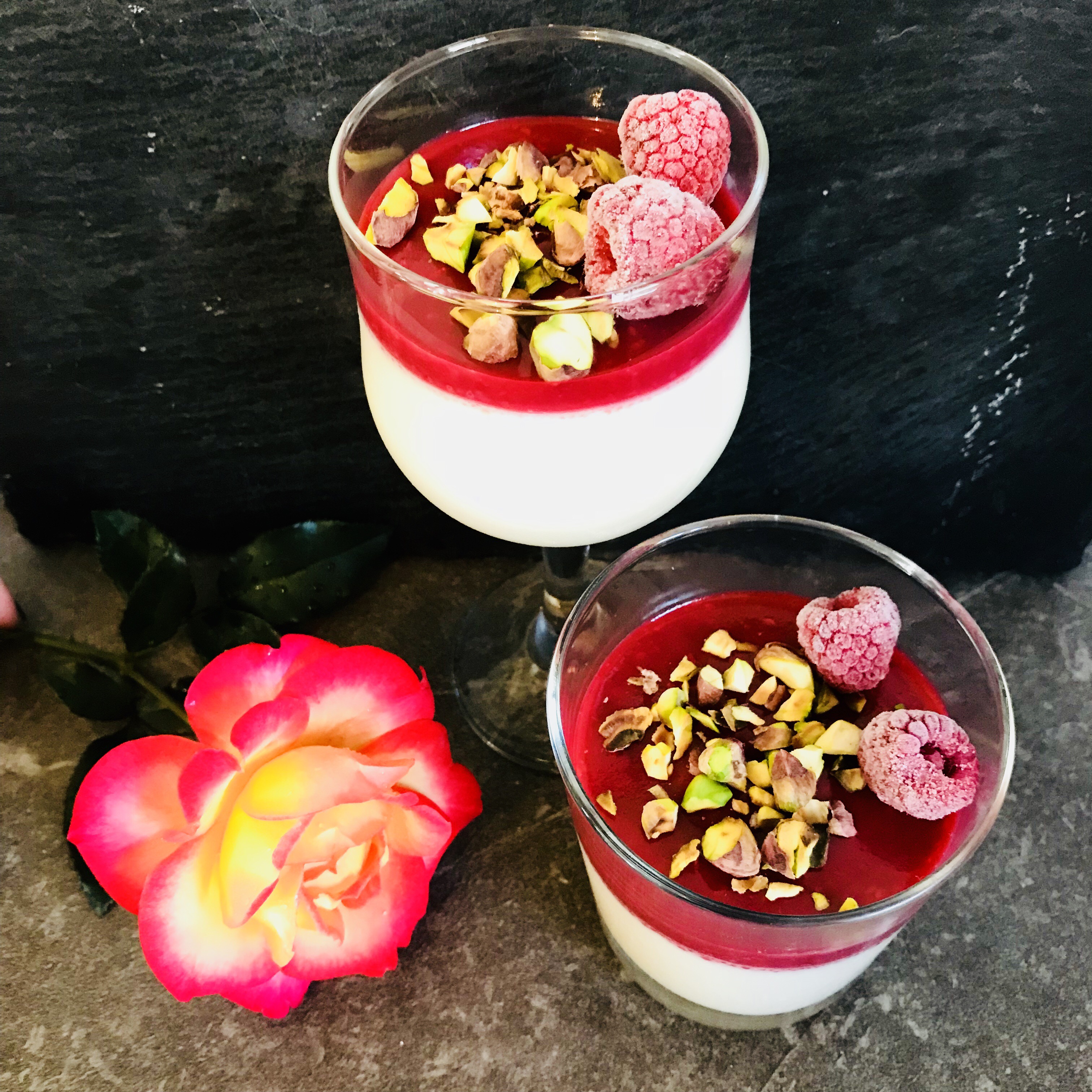 Panna Cotta Rose Framboise