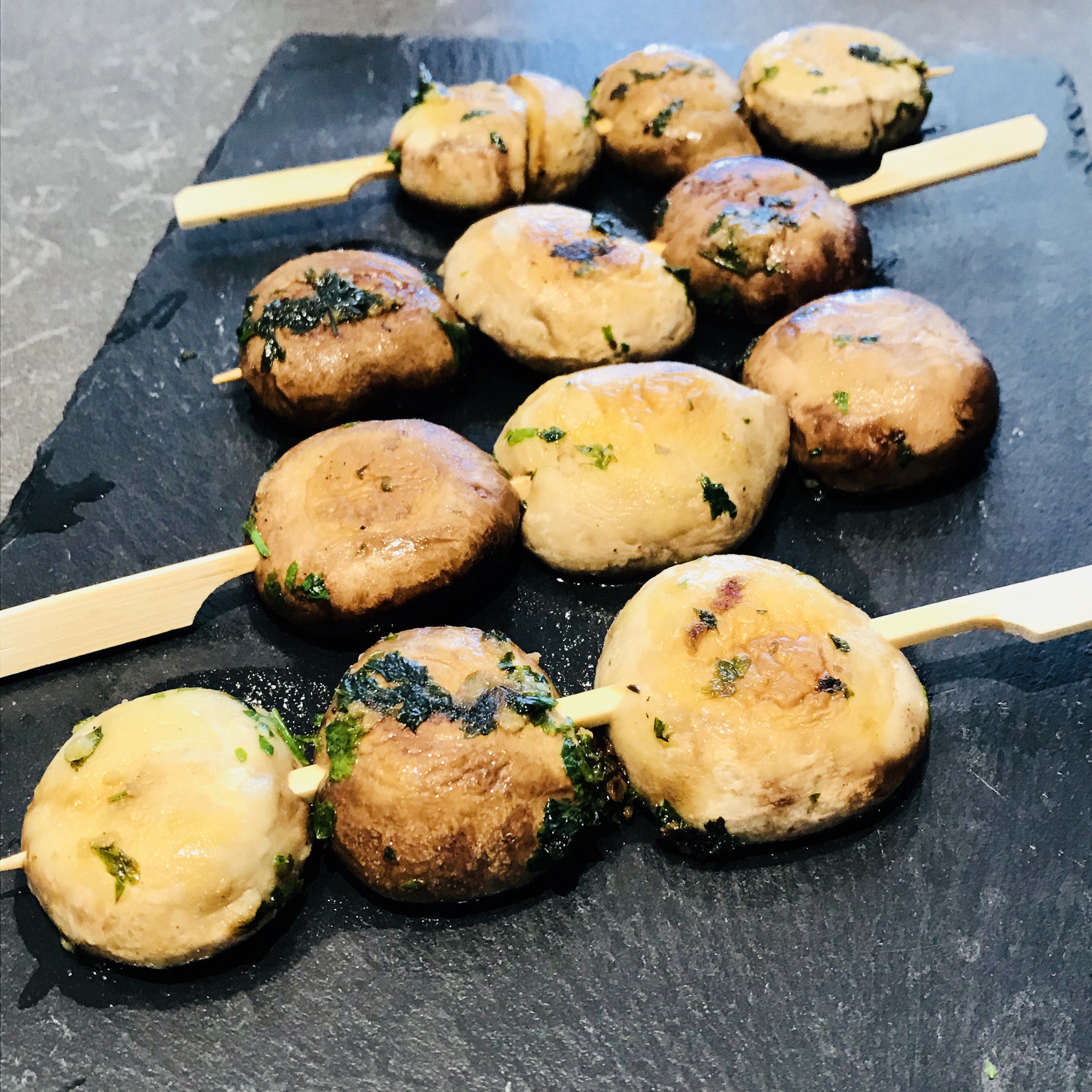 Brochettes de Champignons