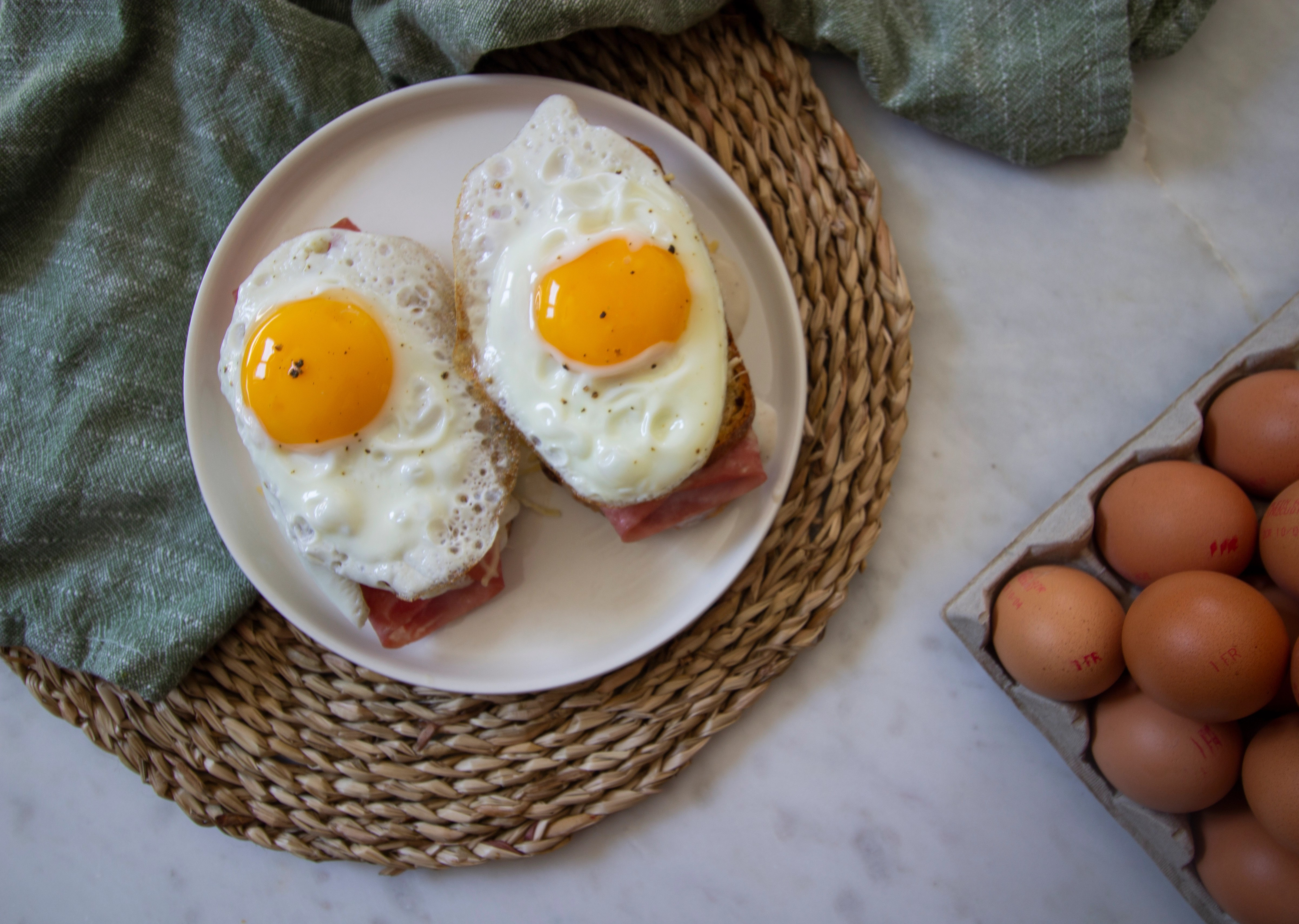 Croque-Madame léger et gourmand
