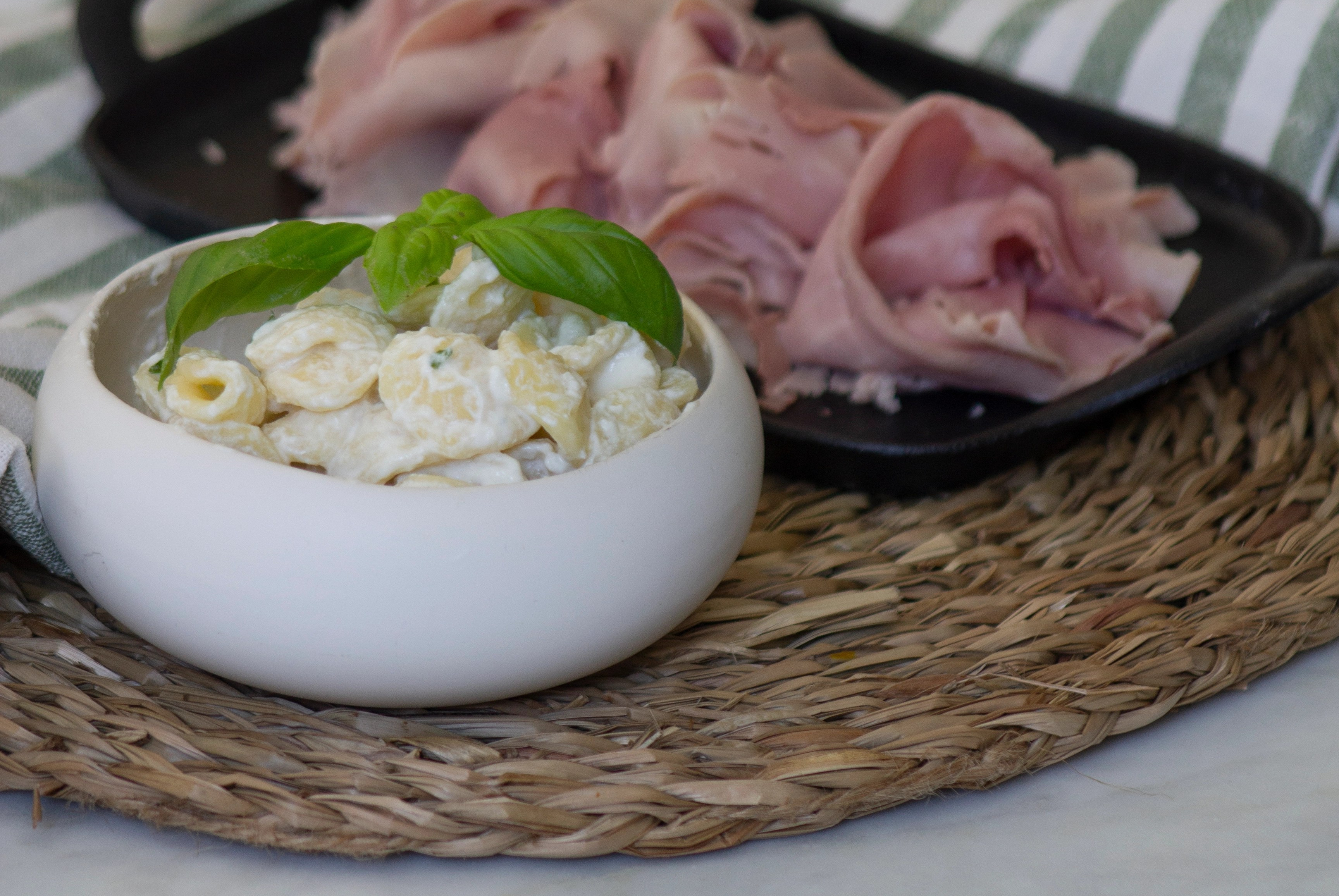 Pâtes fraiches ricotta et basilic