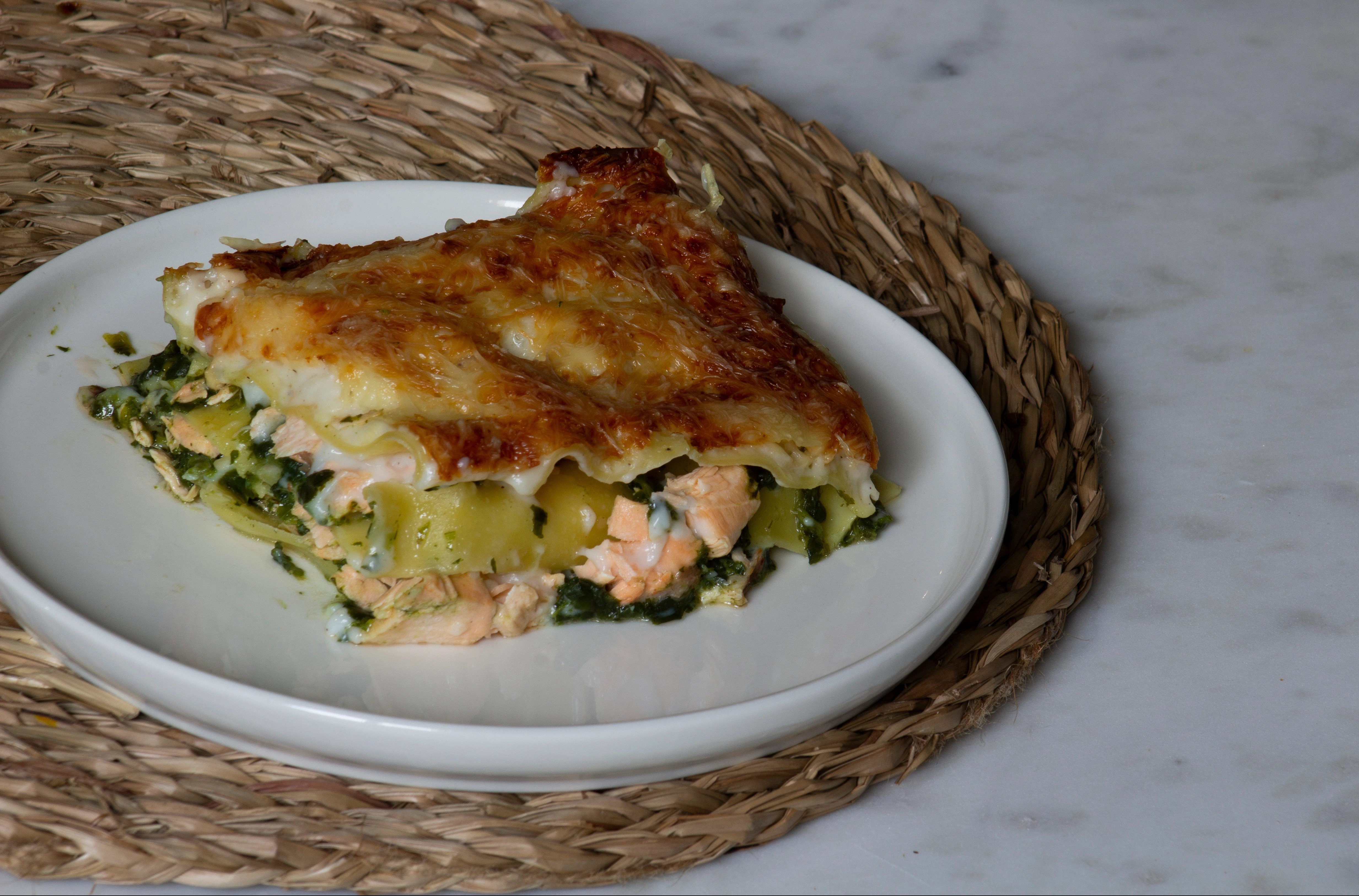 Recette légère de lasagnes saumon épinard